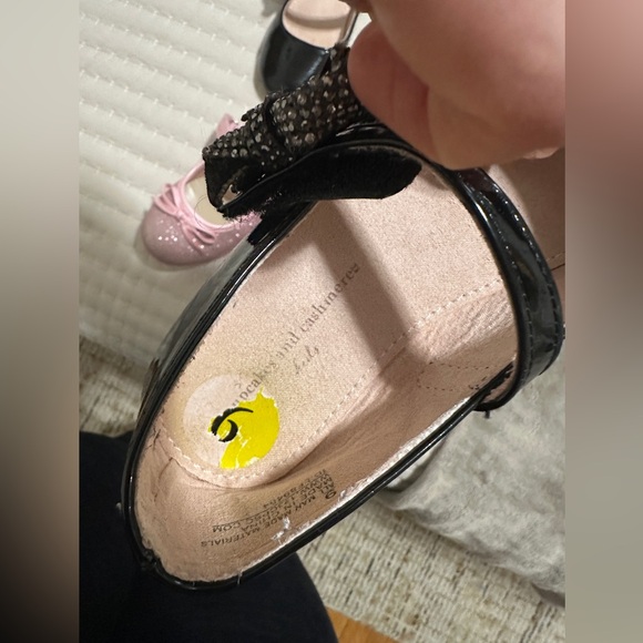 Kids/Toddler Ballet Flats Bundle - Black, Pink, and Glitter Pink size 9 - Picture 8 of 9